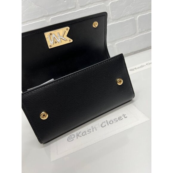 Michael Kors wallet mimi large flap bifold credit card phone wallet Black - Picture 3 of 8